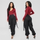Women's multi-pocket fashionable workwear pants LS6181