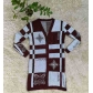 Printed cardigan knitted commuting sweater M4032