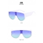 Large framed one-piece sunglasses KD9095