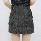 Slim fit and slim high waisted A-line skirt, half length skirt B703760696497