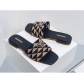 Triangle logo thick heel slippers S695012998543
