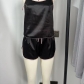 Casual two-piece home outfit with camisole skirt and shorts D669651576348