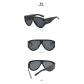 T-shaped large frame sunglasses KD9577