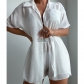 Solid color short sleeved shirt set, loose sun protection suit, swimsuit cover up CYBK2711