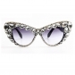 Colored rhinestone cat eye sunglasses A597827782652