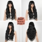 Women's long curly wig headband A753424932672