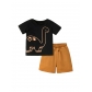 Short sleeved T-shirt and pants set for boys, two-piece set H22020