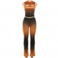 Hollow out navel vest, high waisted slim fit and slimming pants set K24S43759