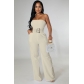 Casual loose fitting jumpsuit A7374