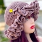 Solid color ruffled brimmed hat with bamboo hat and woolen hat C773366285623