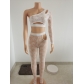 Lace two-piece set with transparent hollow fashion set FF1081C